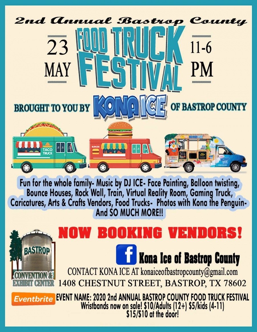 Bastrop County Food Truck Festival - NOW BOOKING VENDORS | Event